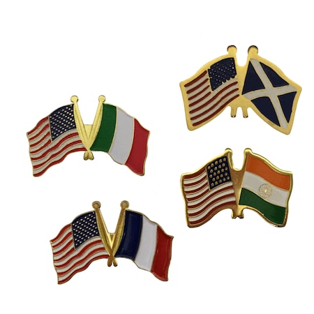 West Virginia & US Combo Lapel Pin